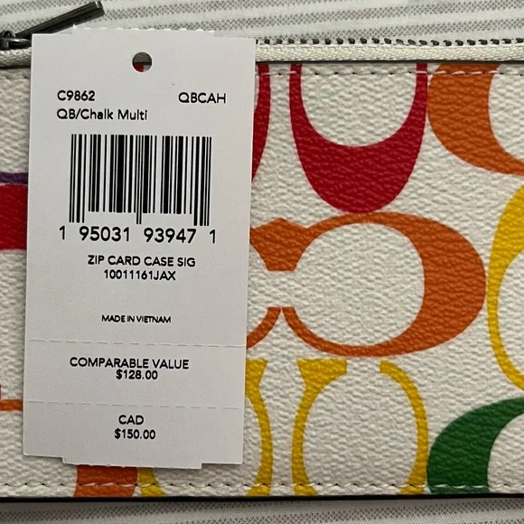 MENS PRIDE COACH ZIP CARD CASE - Picture 3 of 3